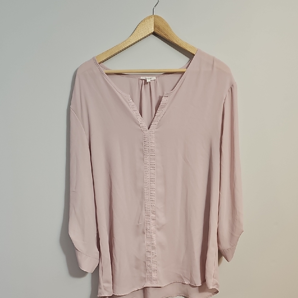 Maurices Blush Pink Blouse Size XL sparkles